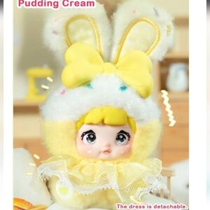 NOMMI SWEETHEART BUNNY SERIES PLUSH - Pudding Creme